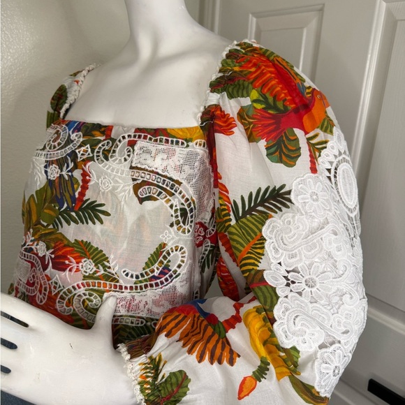 Colorful Floral Women's Top - Picture 4 of 14
